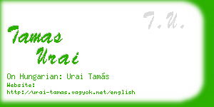tamas urai business card